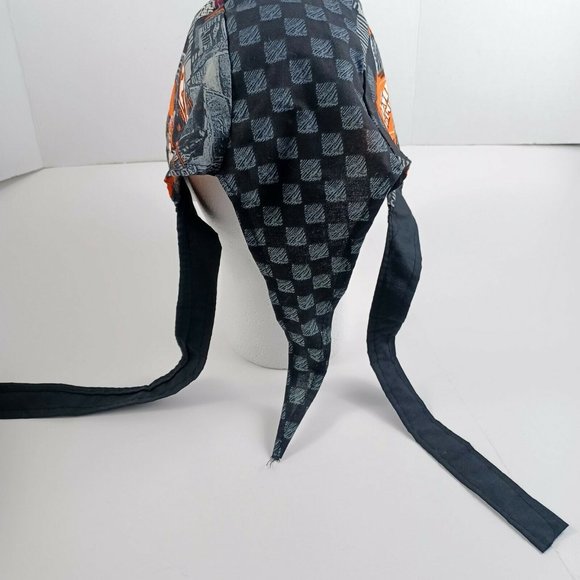 Nascar Tony Stewart Biker Bandana -Durag -Home Depot No. 20 -Tie Back -Vintage - Picture 6 of 13